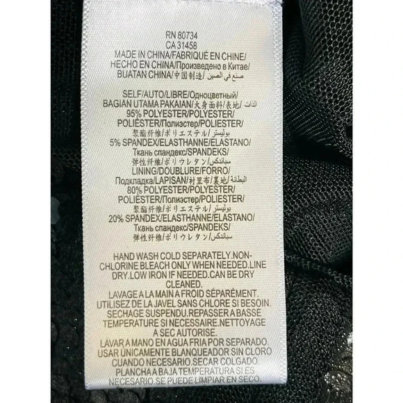 BCBGMAXAZRIA  Betty Black sequin cocktail Dress size XS NWOT - Picture 10 of 10